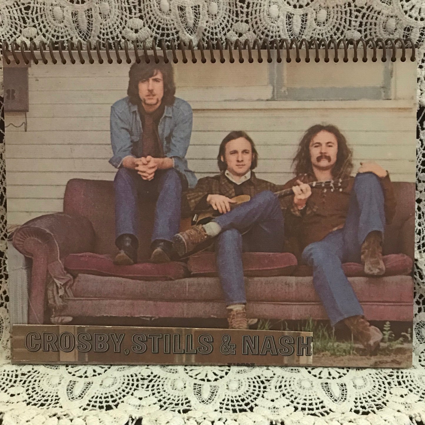 Crosby, Stills and Nash Recycled Album Cover Notebook