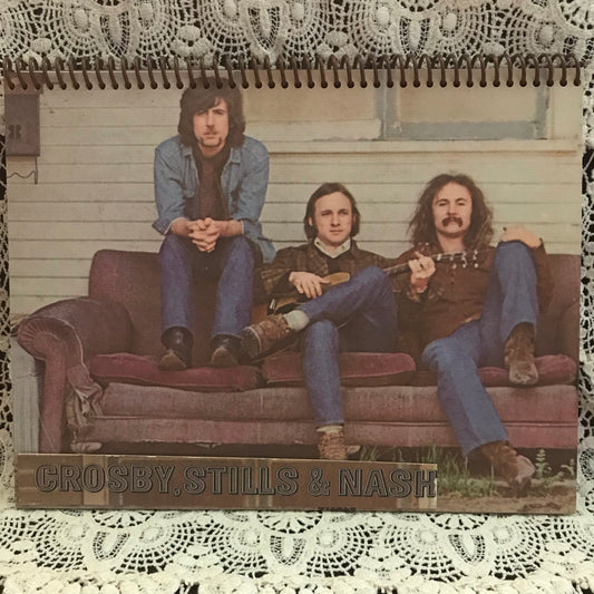 Crosby, Stills and Nash Recycled Album Cover Notebook