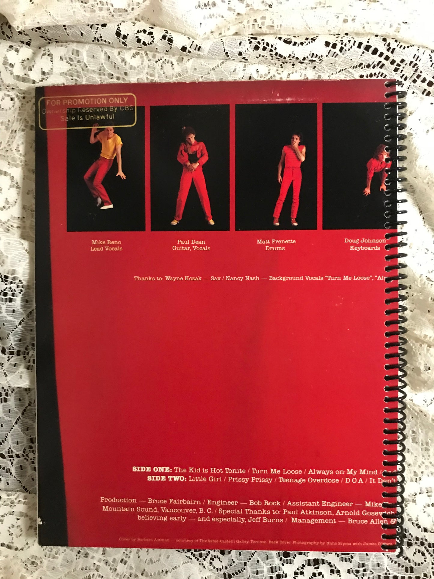 LoverBoy Album Cover Notebook