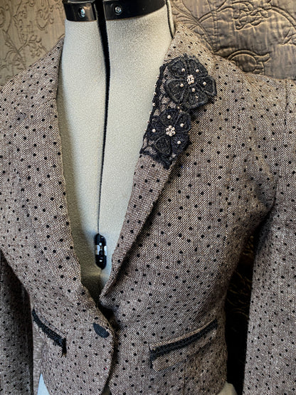 Jacket With Lace Skirt- X-SMALL