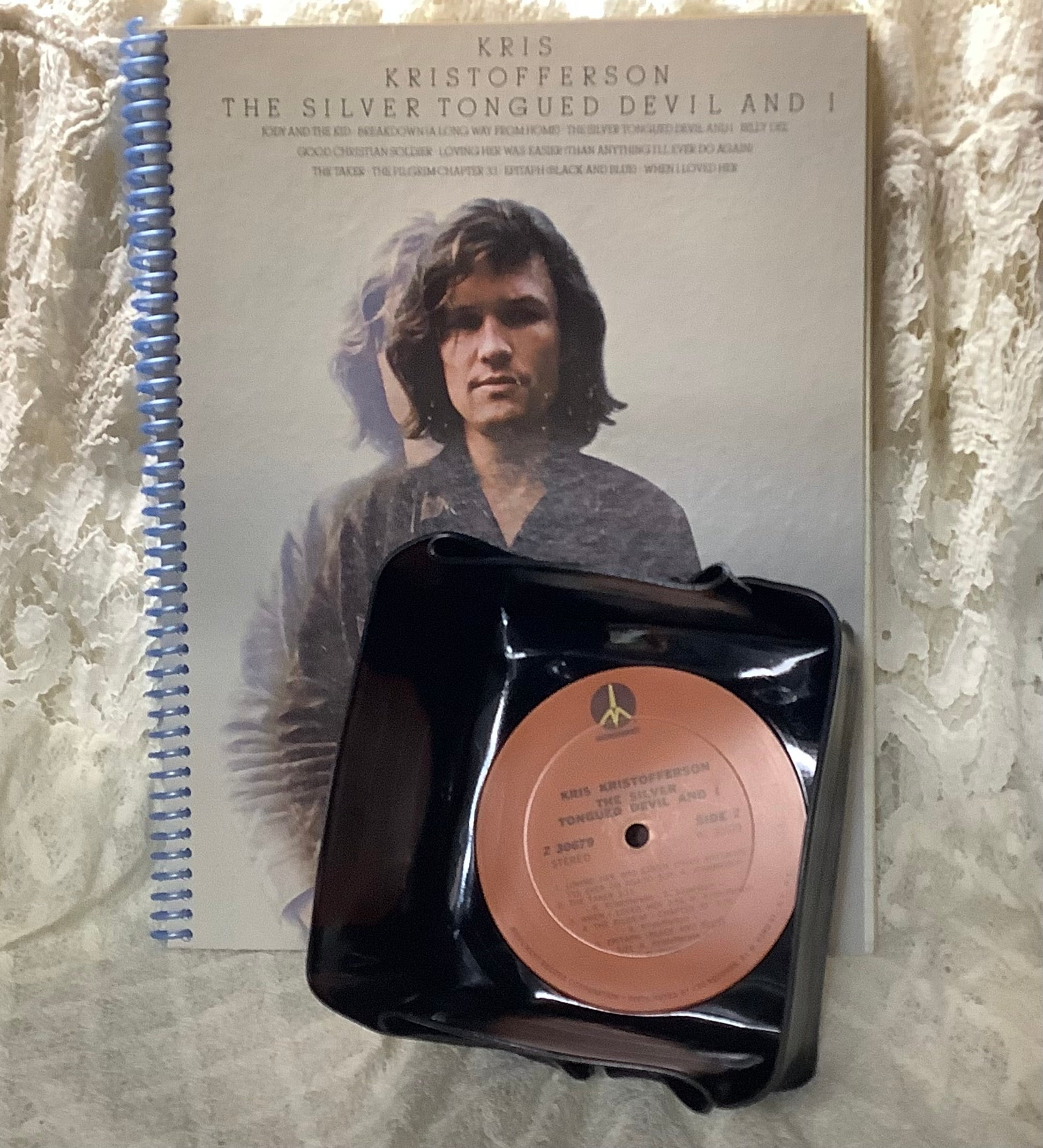 Record Bowl Kris Kristofferson The Silver Tongued Devil and I