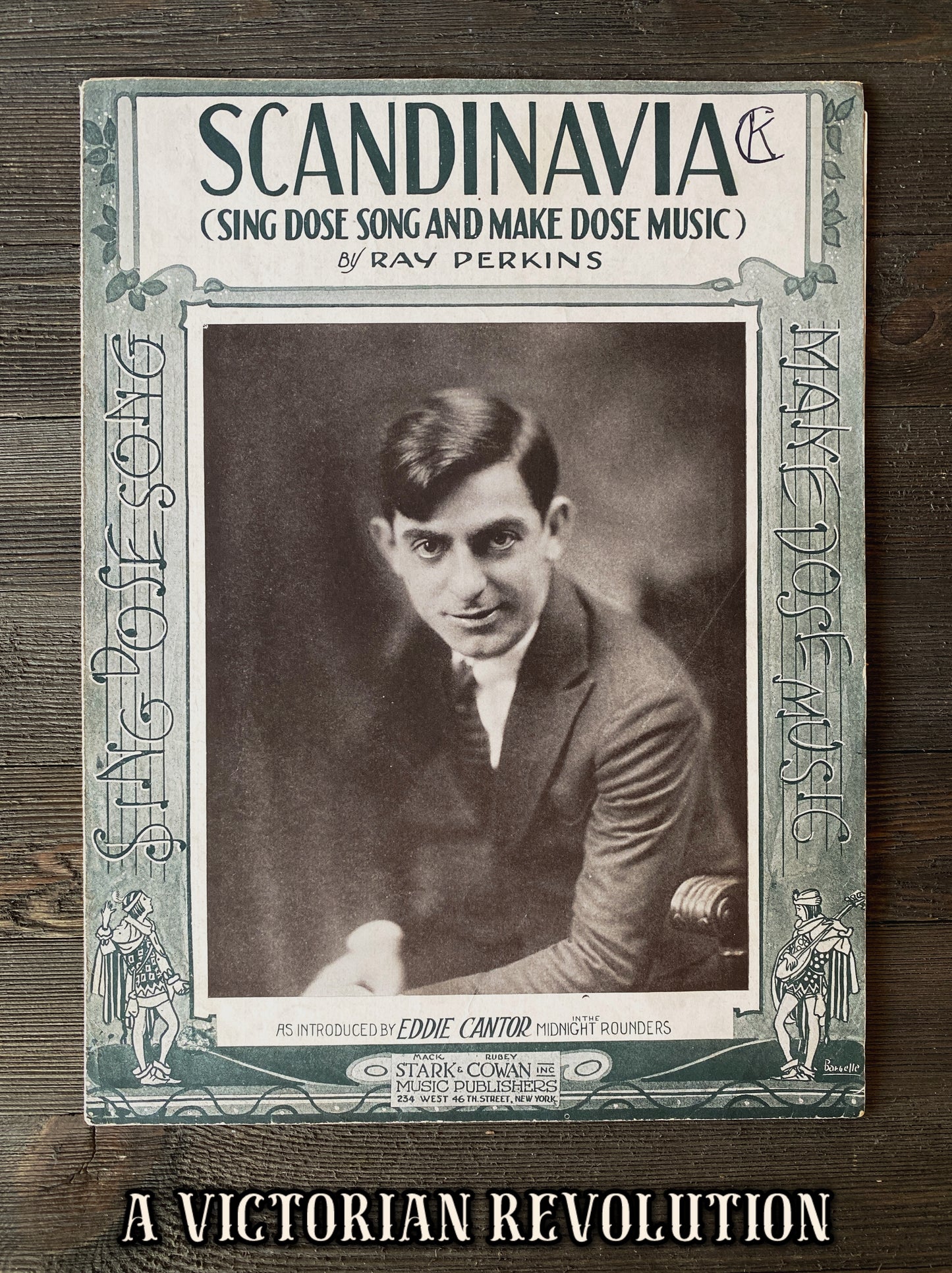 Scandinavia (Sing Dose Song and Make Dose Music) - Eddie Cantor's Midnight Rounders - Eddie Cantor - Scandinavian Novelty - Sheet Music - 1921 - RARE