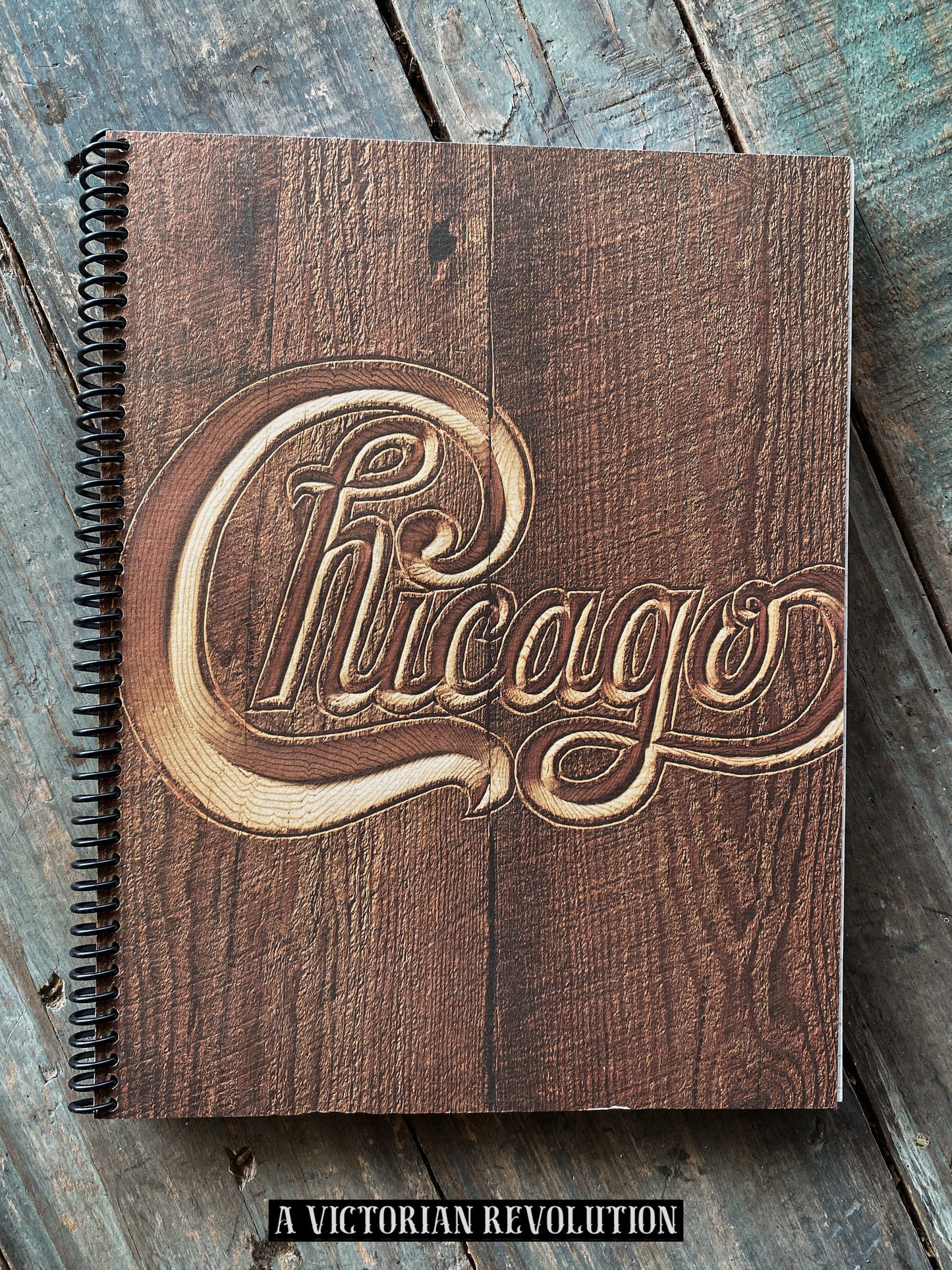 Chicago - Chicago V (1972) - Columbia Records - Rock / Jazz Rock - Salvaged + Upcycled Vinyl LP Record Album Cover Notebook