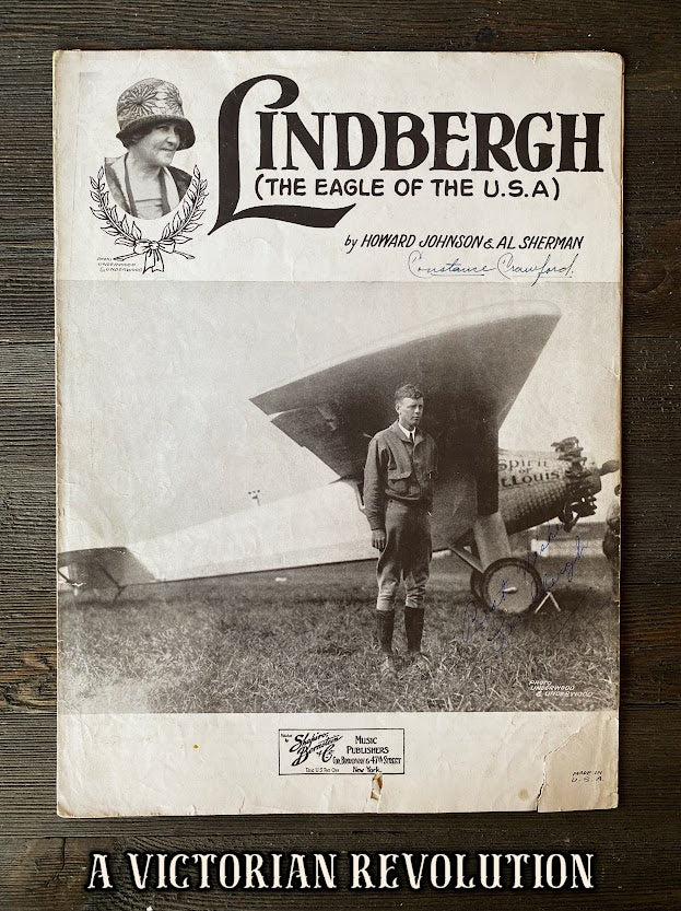 Charles Lindbergh - THE EAGLE OF THE USA - Sheet Music - 1927