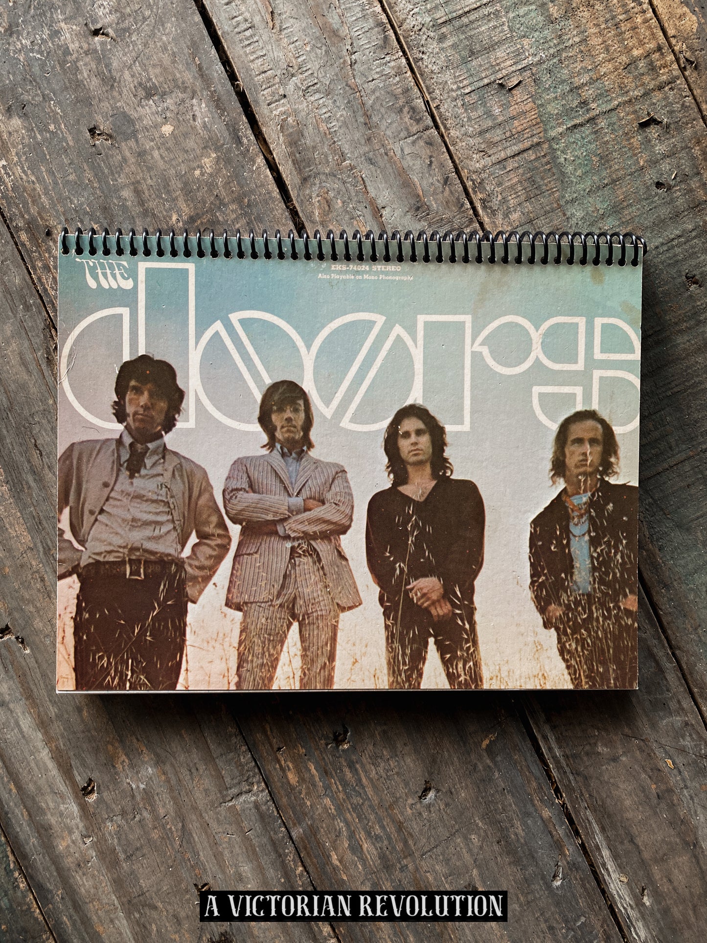 The Doors - Waiting For the Sun - 1968 - Elektra Records - Psychedelic Rock - Salvaged + Upcycled Vinyl LP Record Album Cover Notebook