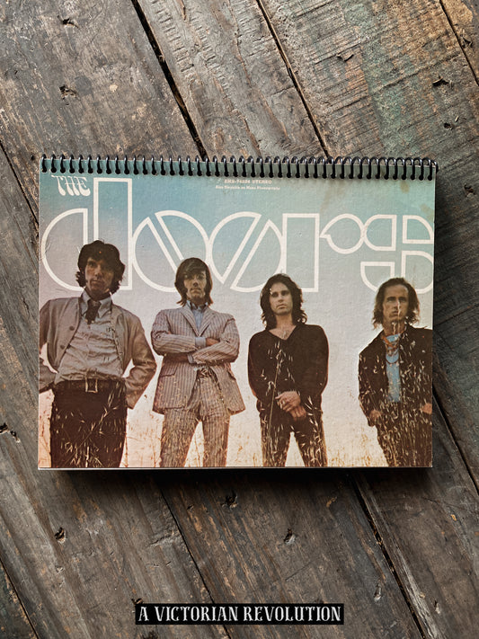 The Doors - Waiting For the Sun - 1968 - Elektra Records - Psychedelic Rock - Salvaged + Upcycled Vinyl LP Record Album Cover Notebook