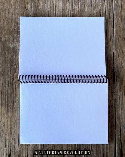 Upcycled Lakewood Brewing Till + Toil Saison Beer Packaging Spiral Notebook – Handmade Eco-Friendly Journal Featuring Citra and Mosaic Hops Graphics