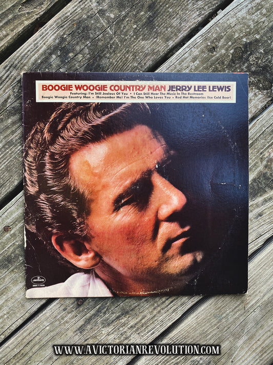 Jerry Lee Lewis - Boogie Woogie Country Man - 1975 - Mercury Records - Country - Vinyl LP/Record Album - Used