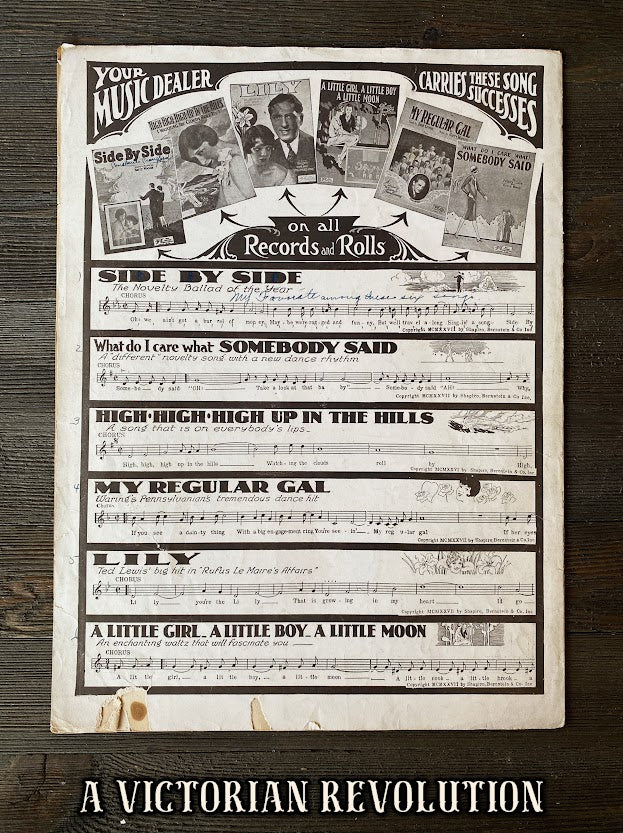 Charles Lindbergh - THE EAGLE OF THE USA - Sheet Music - 1927