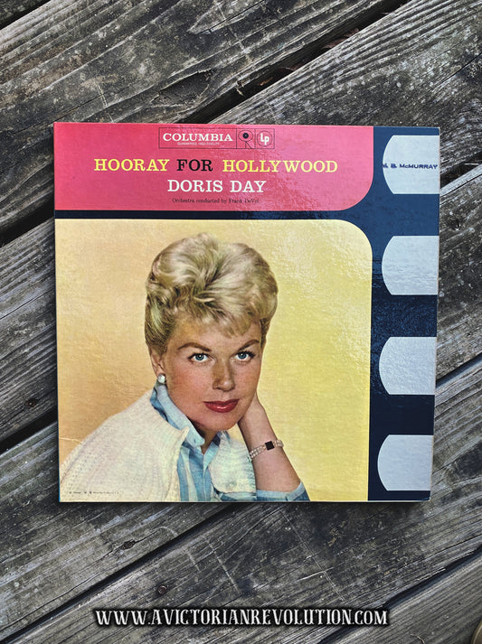 Doris Day - Hooray For Hollywood - 1958 - Columbia - Vocal Pop/Jazz - Vinyl LP Record Album - Used