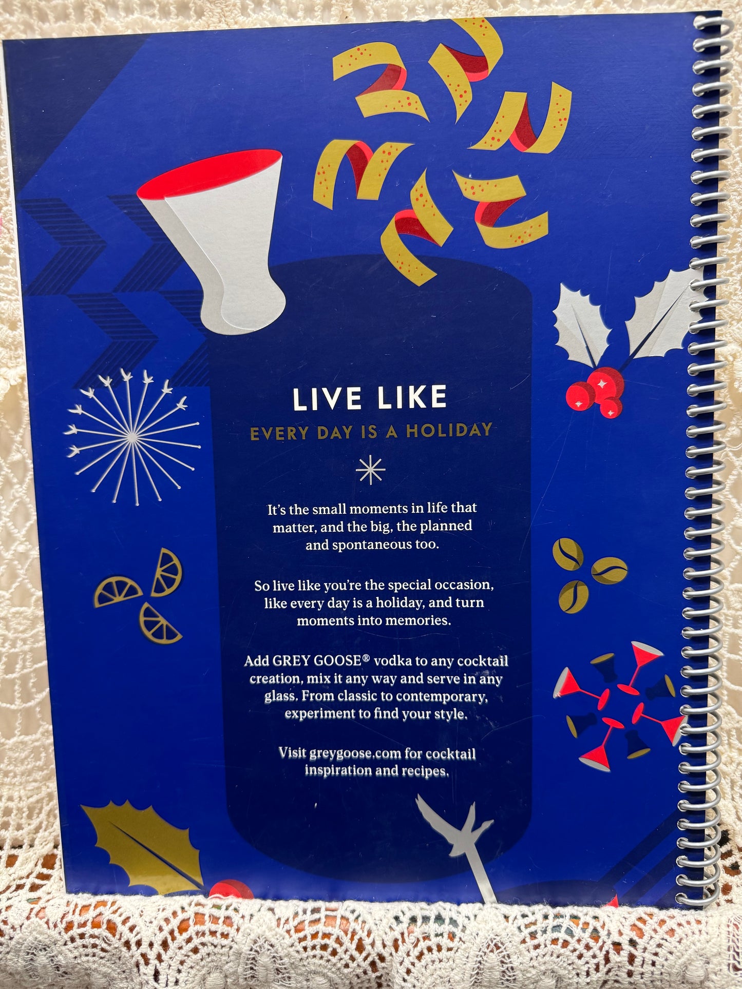 Grey Goose Spiral Notebook