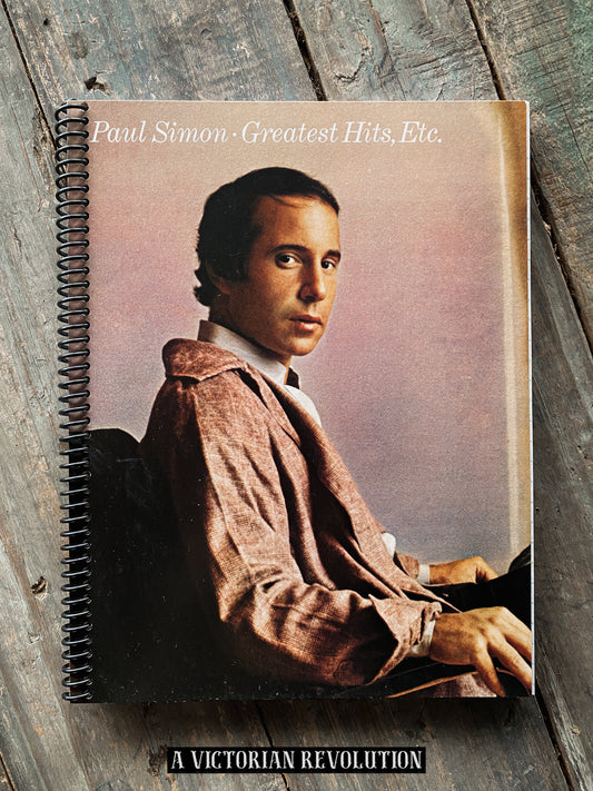 Paul Simon - Greatest Hits, Etc. - 1977 - Columbia Records - Folk Rock - Salvaged + Upcycled Vinyl LP Record Album Cover Notebook