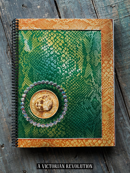 Alice Cooper - Billion Dollar Babies - 1973 - Warner Bros. Records - Shock Rock / Hard Rock - Salvaged + Upcycled Vinyl LP Record Album Cover Notebook