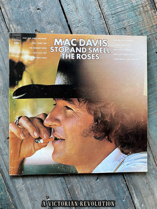 Mac Davis - Stop and Smell the Roses - 1974 - Columbia - Country - Vinyl LP/Record Album - Used