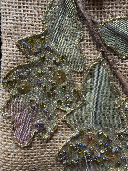 Drawstring bag with Autumn Leaf