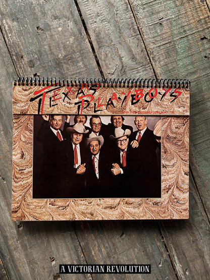Texas Playboys - Under The Direction Of Leon McAuliffe - 1978 - Capitol Records - Western Swing - Salvaged + Upcycled Vinyl LP Record Album Cover Notebook