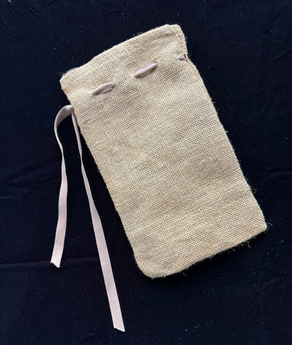 Drawstring bag with Autumn Leaf