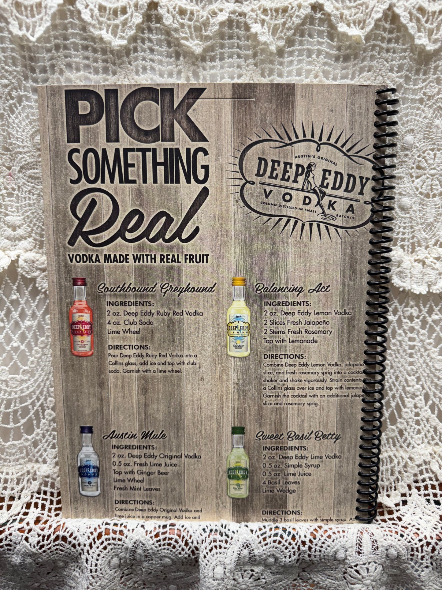 Deep Eddy Vodka Spiral Notebook