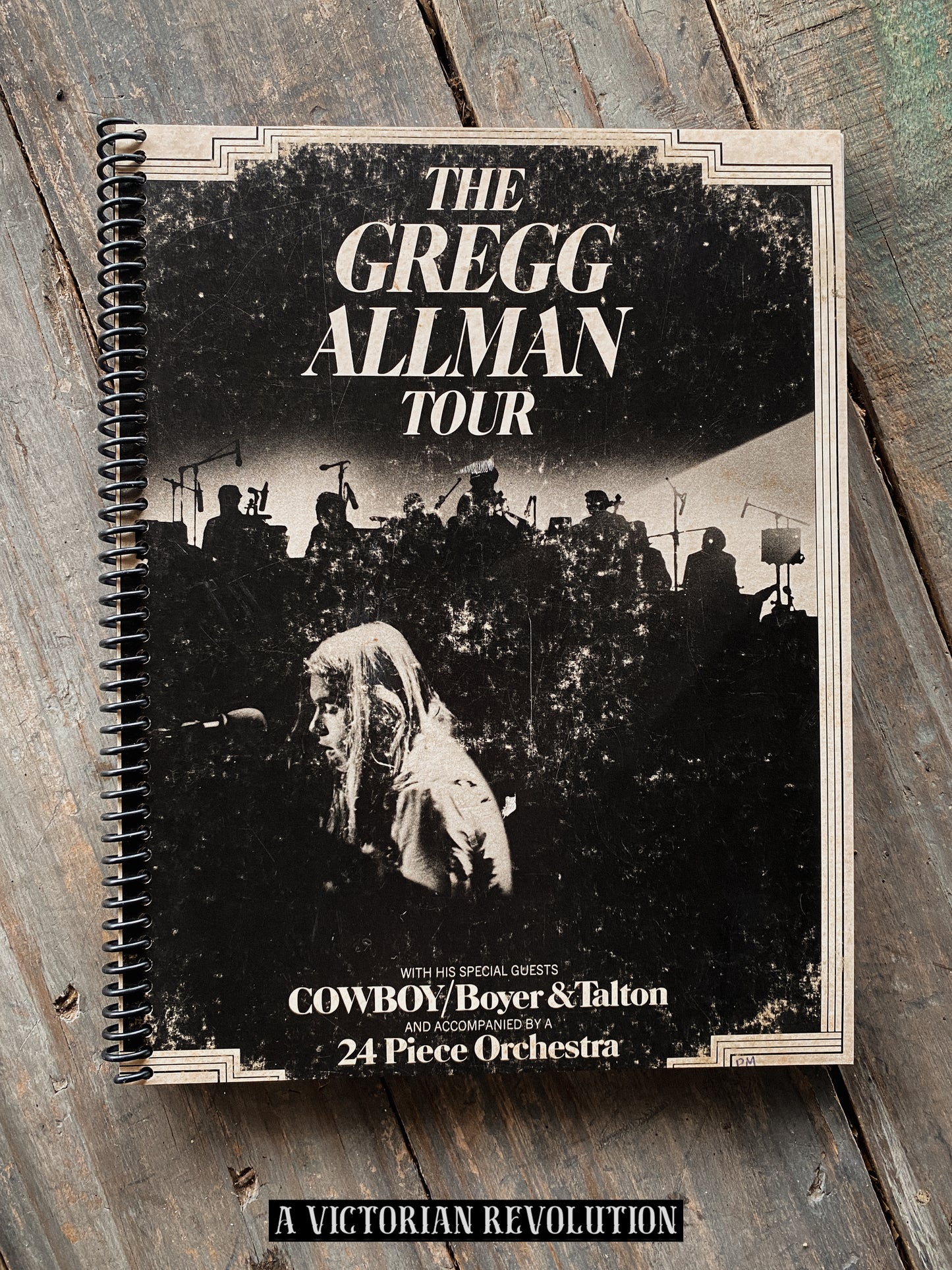 Gregg Allman - The Gregg Allman Tour - 1974 - Capricorn Records - Southern Rock / Blues Rock - Salvaged + Upcycled Vinyl LP Record Album Cover Notebook