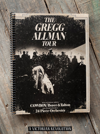 Gregg Allman - The Gregg Allman Tour - 1974 - Capricorn Records - Southern Rock / Blues Rock - Salvaged + Upcycled Vinyl LP Record Album Cover Notebook