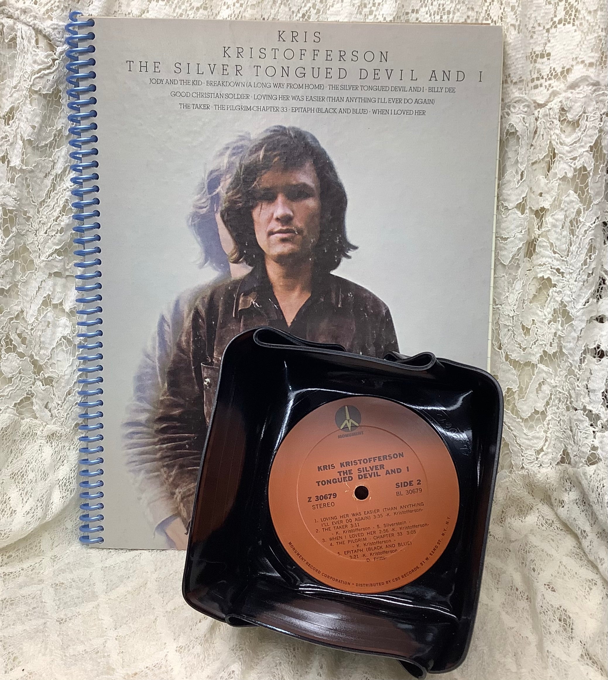 Record Bowl Kris Kristofferson The Silver Tongued Devil and I