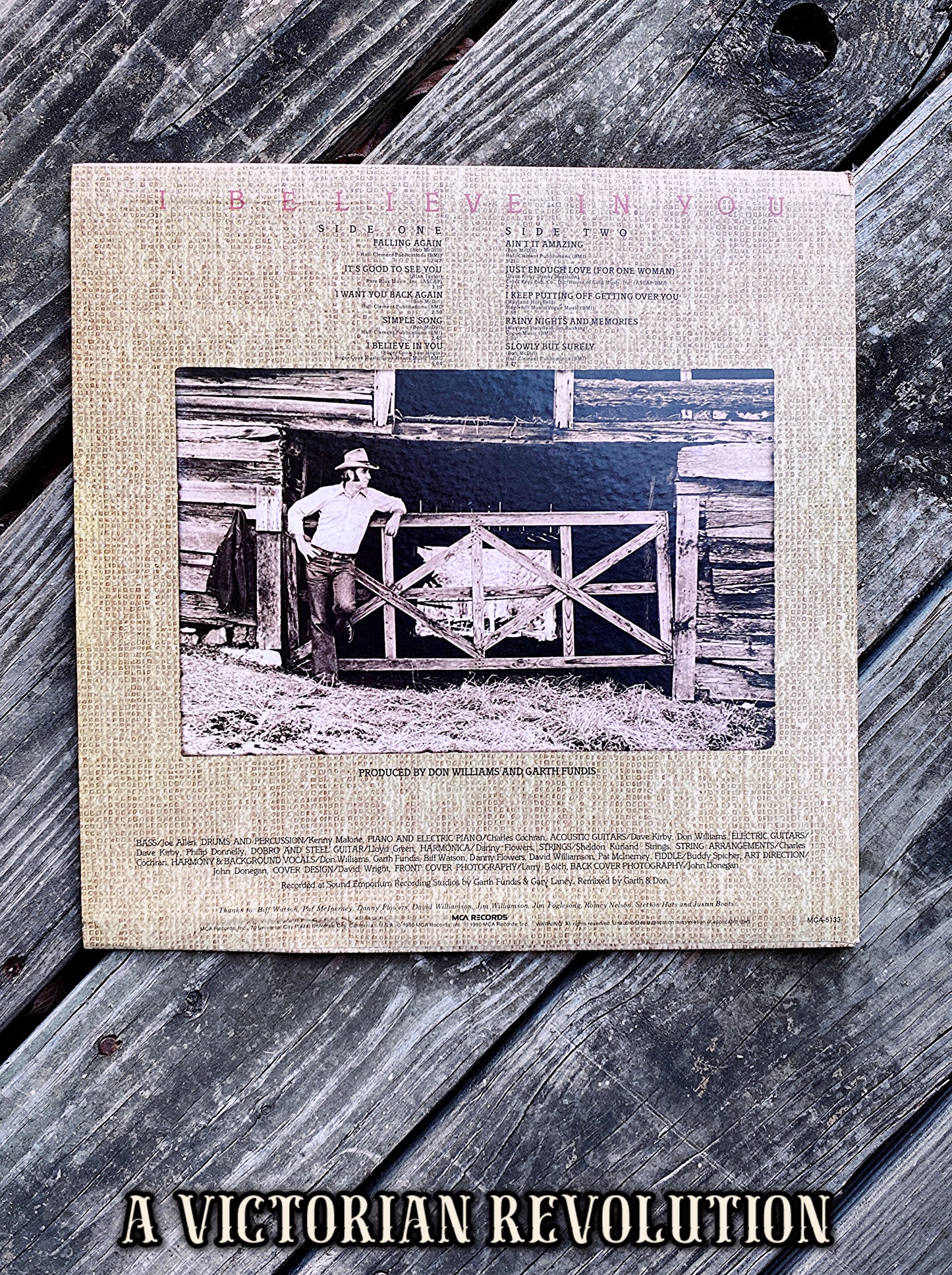 Don Williams - I Believe In You - 1980 - Vinyl LP/Record Album -Used