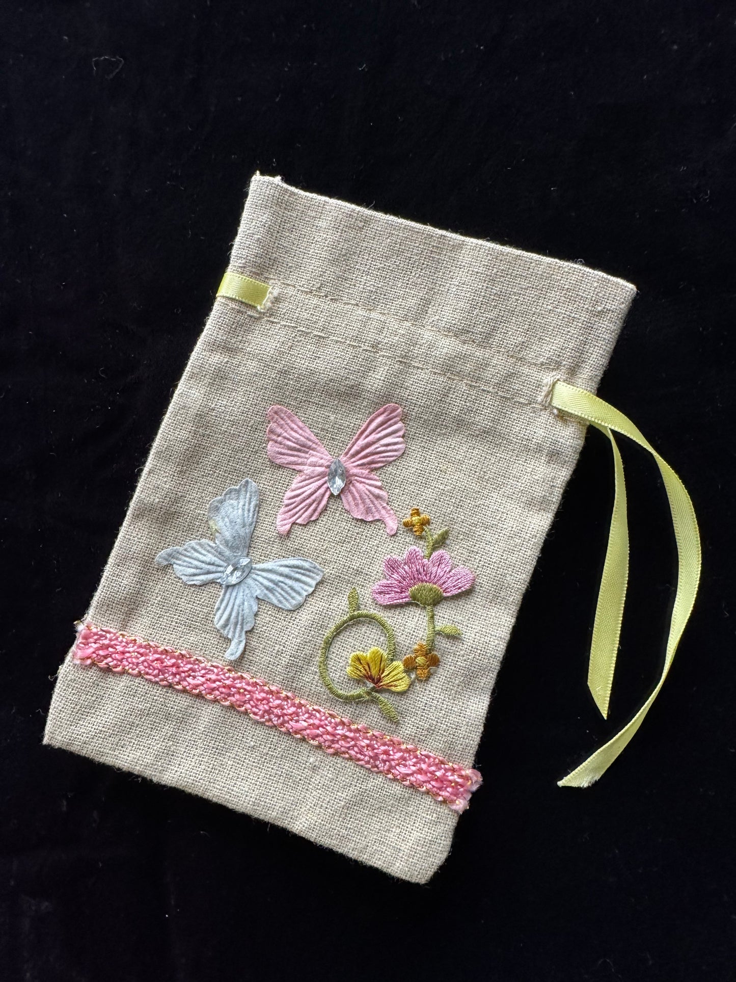 Drawstring bag with Butterflies