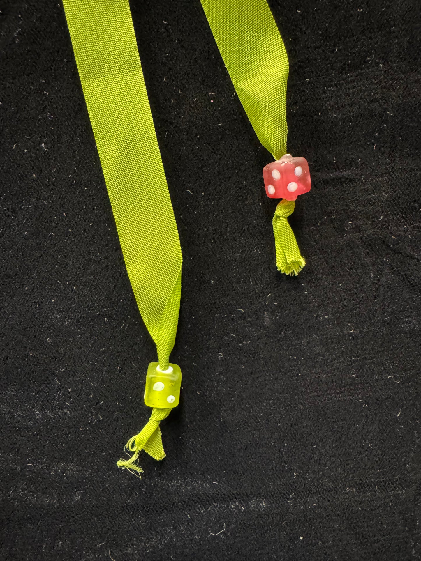 Drawstring bag with pink flower