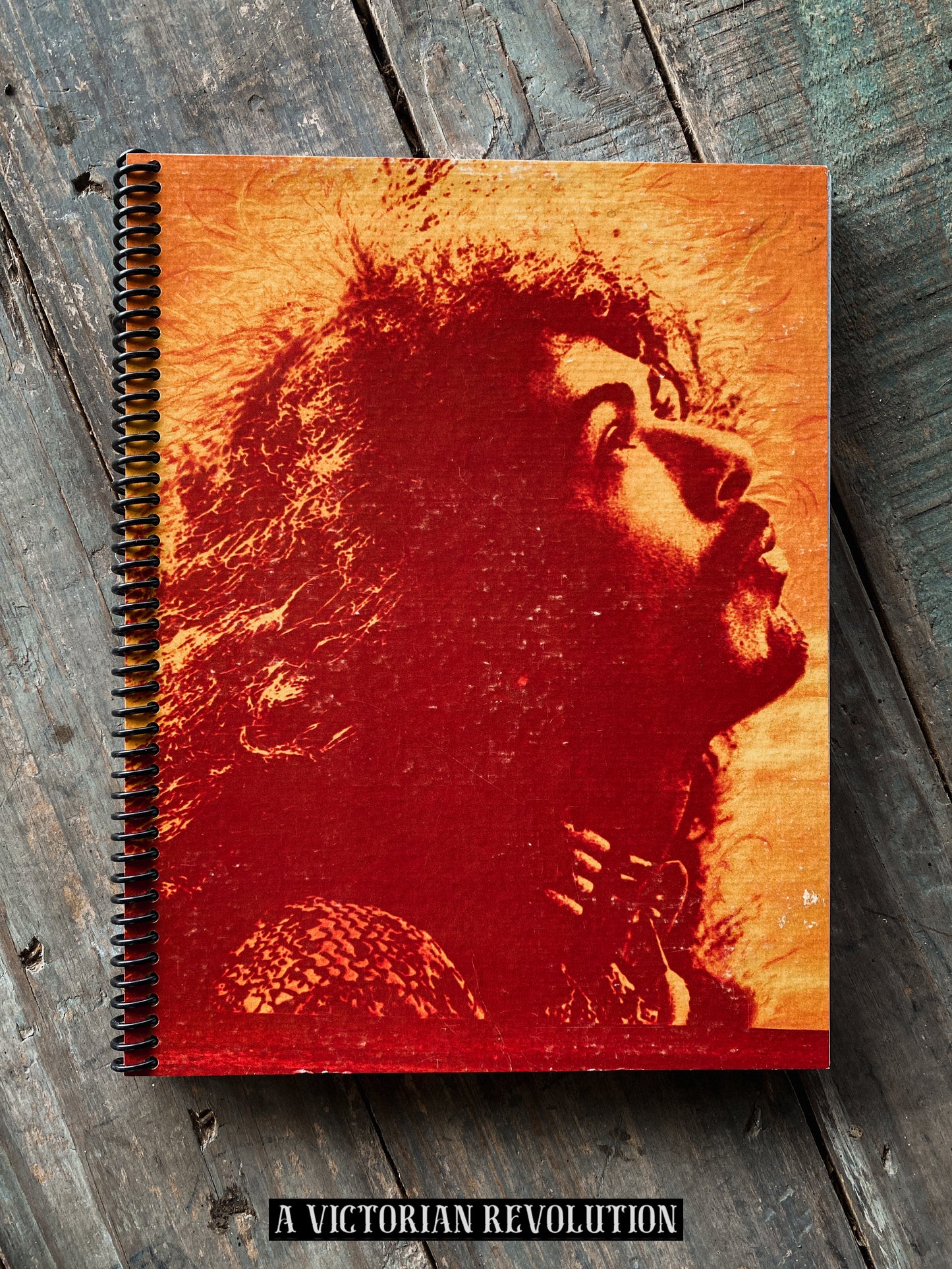 Carlos Santana - Santana (1969) - Columbia Records - Latin Rock / Psychedelic Rock - Salvaged + Upcycled Vinyl LP Record Album Cover Notebook
