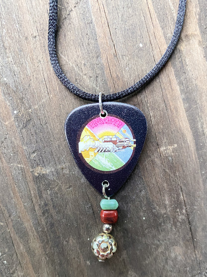 Pink Floyd Wish You Were Here - Guitar Pick Necklace - Handmade Jewelry - Retro Rock Music Style