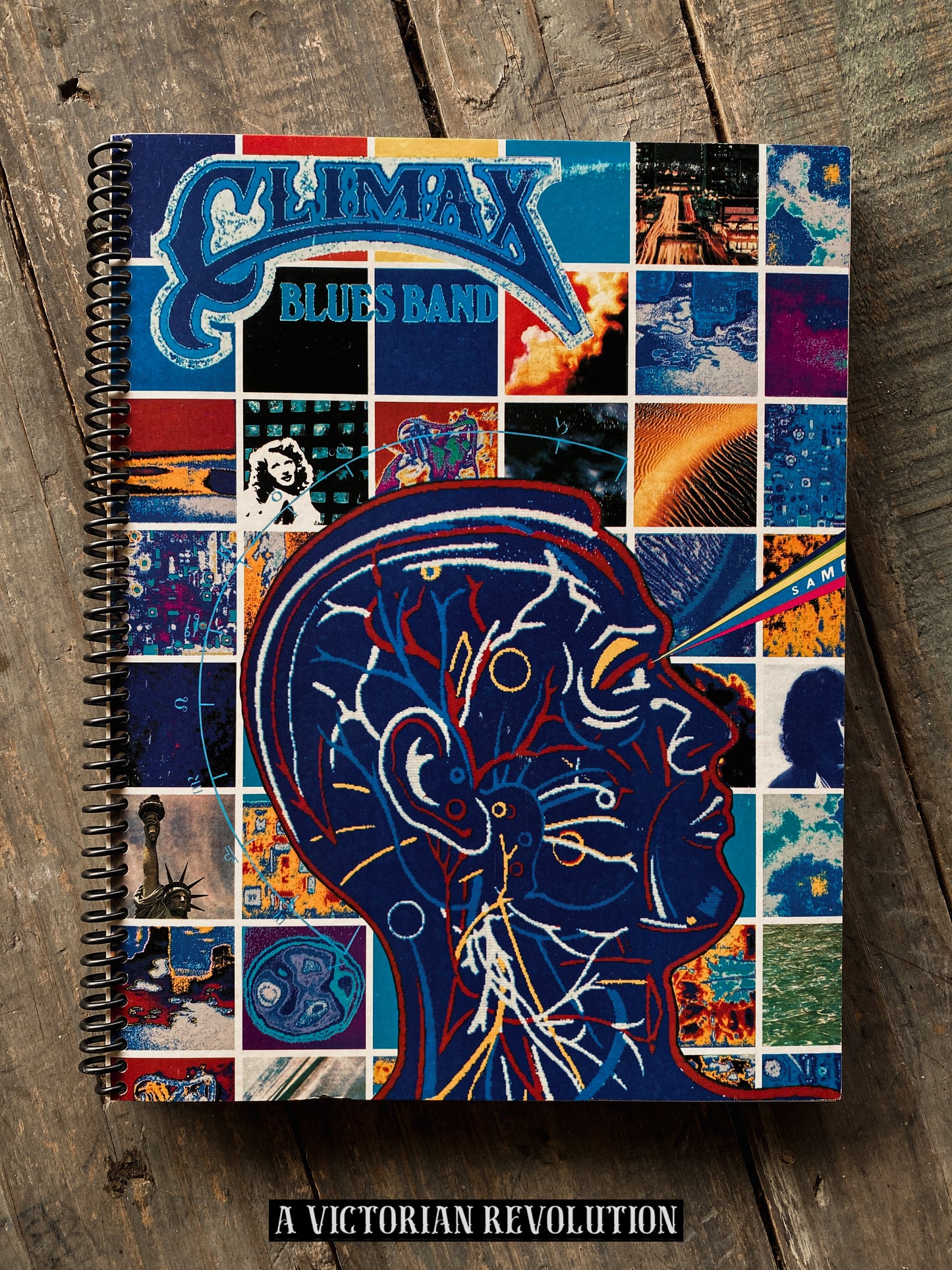 Climax Blues Band - Sample and Hold - 1982 - Virgin/Epic Records - Blues Rock/New Wave - Salvaged + Upcycled Vinyl LP Record Album Cover Notebook