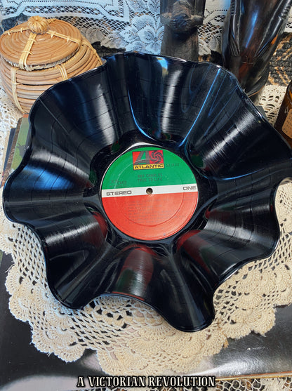 Ray Charles - True to Life - 1977 - Atlantic Records - Soul-Jazz - Salvaged + Upcycled Vinyl LP Record Album - Decorative Bowl