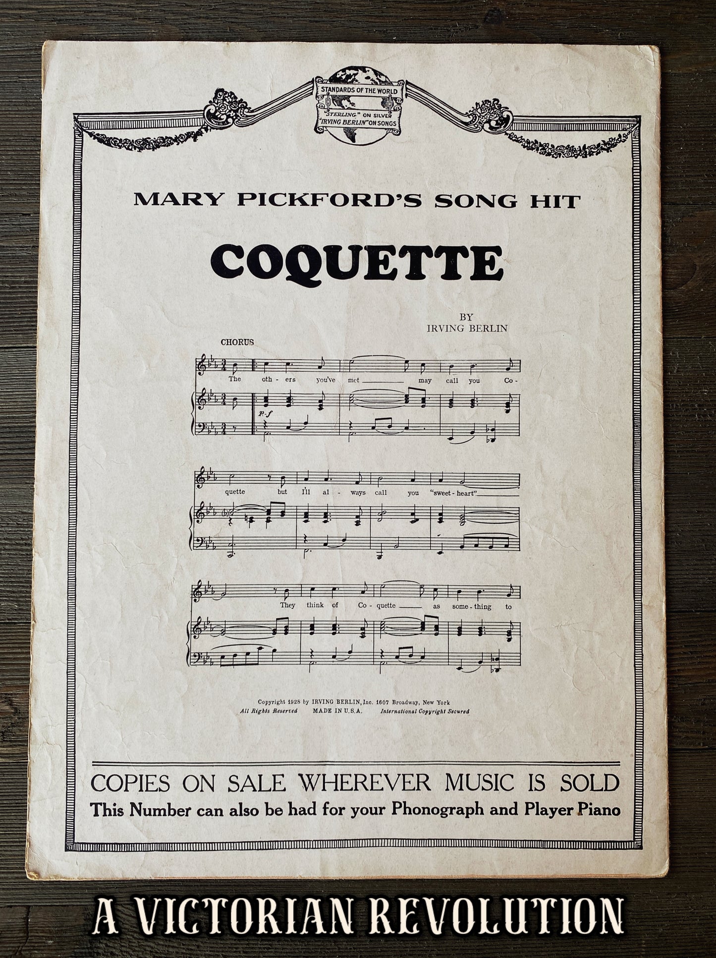 When My Dreams Come True - The Cocoanuts - Mary Eaton and Oscar Shaw - Love Song - Vintage Sheet Music - 1929