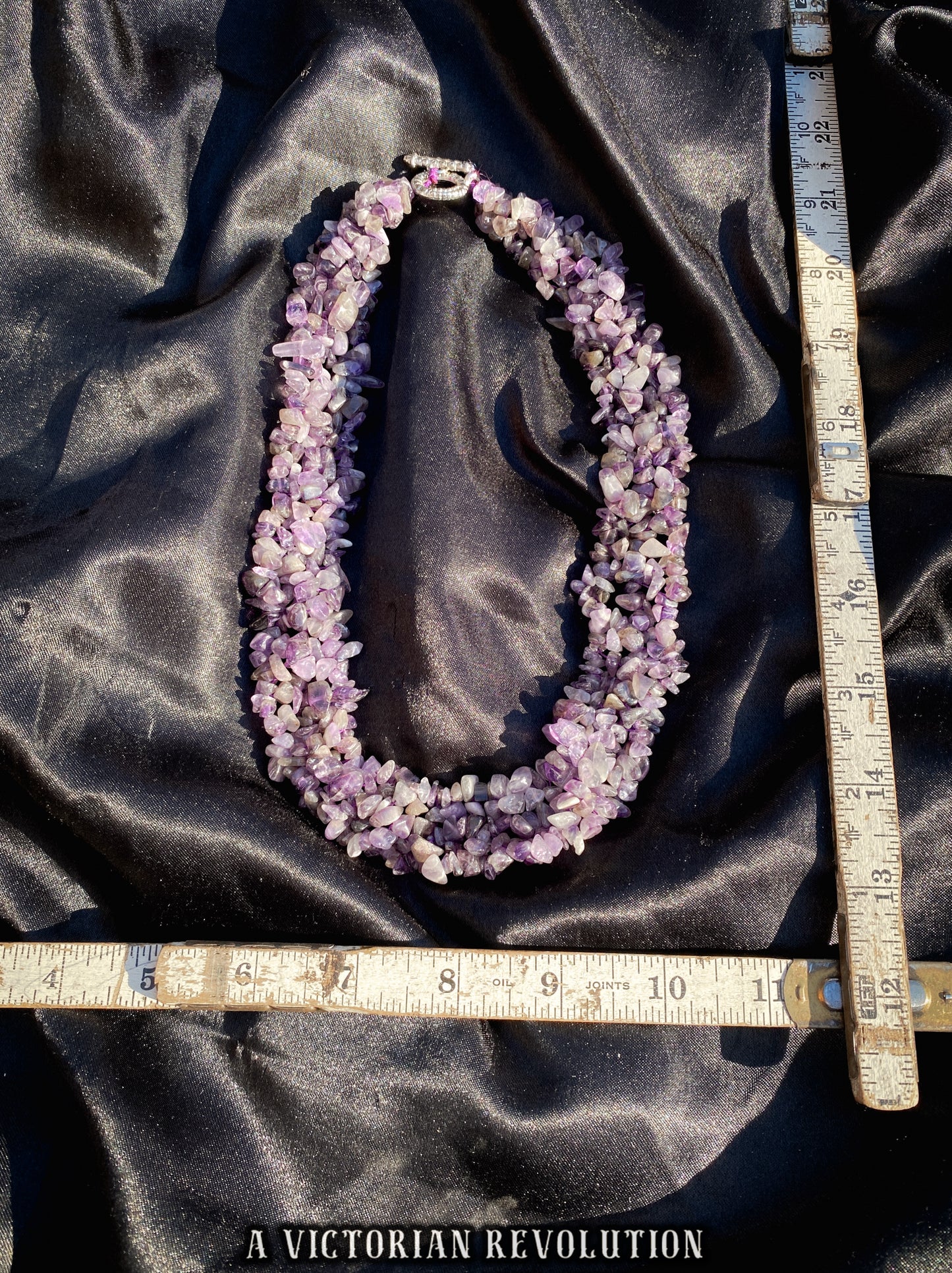 Deep Purple Amethyst Multi-Strand Necklace
