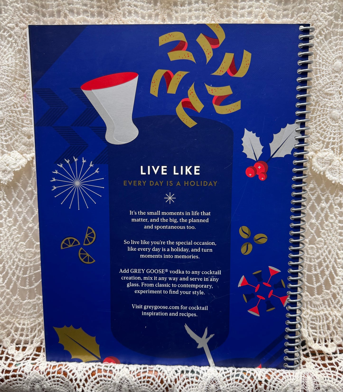 Grey Goose Spiral Notebook