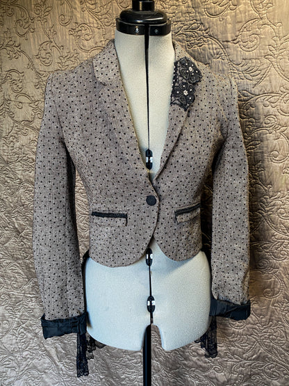 Jacket With Lace Skirt- X-SMALL
