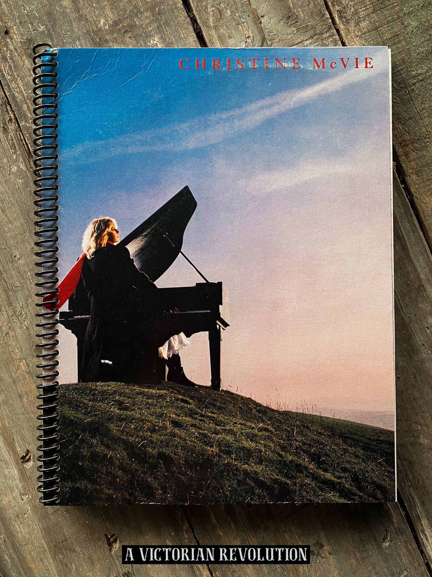 Christine McVie - Self-Titled - 1984 - Warner Bros. Records - Rock / Pop - Salvaged + Upcycled Vinyl LP Record Album Cover Notebook