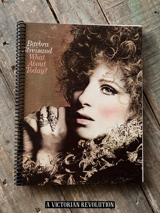Barbra Streisand - What About Today? - 1969 - Columbia Records - Pop/Vocal - Salvaged + Upcycled Vinyl LP Record Album Cover Notebook