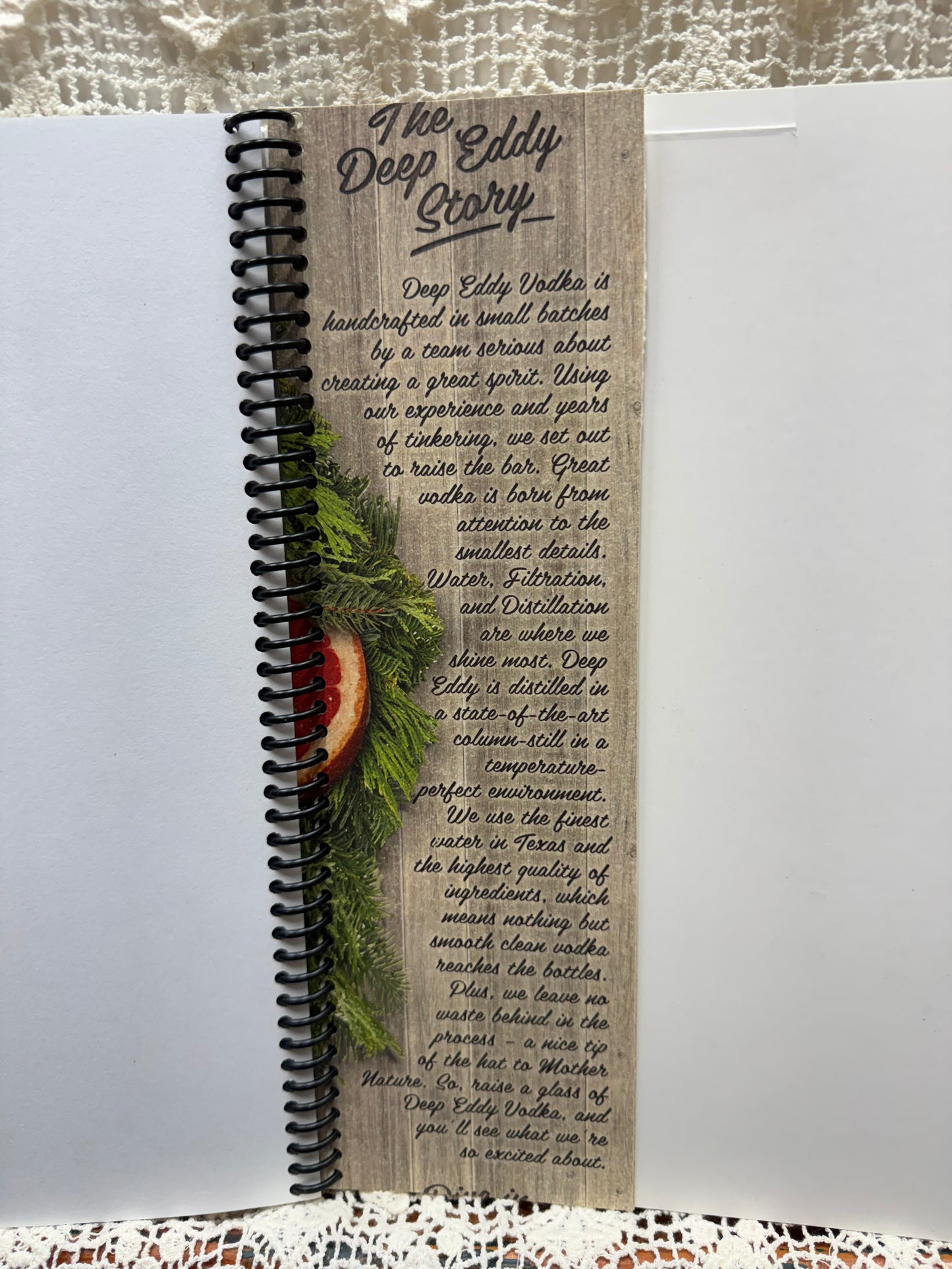 Deep Eddy Vodka Spiral Notebook