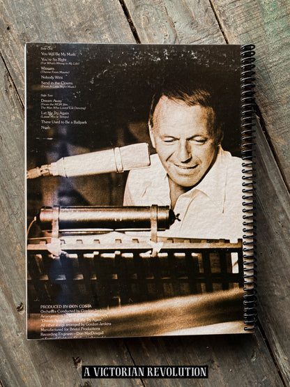 Frank Sinatra - Ol' Blue Eyes Is Back - 1973 - Reprise Records - Vocal Jazz / Traditional Pop - Salvaged + Upcycled Vinyl LP Record Album Cover Notebook