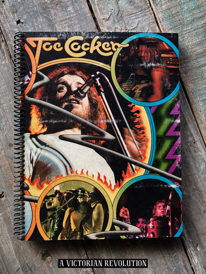 Joe Cocker - Mad Dogs + Englishmen - 1970 - A+M Records - Blues Rock / Soul - Salvaged + Upcycled Vinyl LP Record Album Cover Notebook