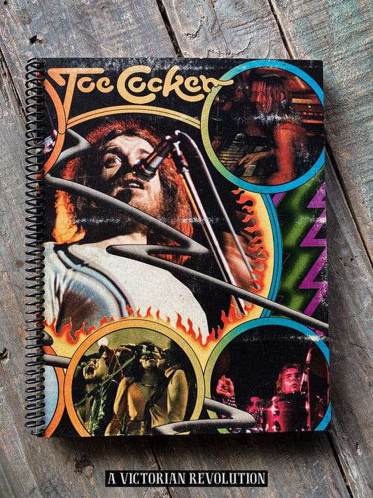 Joe Cocker - Mad Dogs + Englishmen - 1970 - A+M Records - Blues Rock / Soul - Salvaged + Upcycled Vinyl LP Record Album Cover Notebook