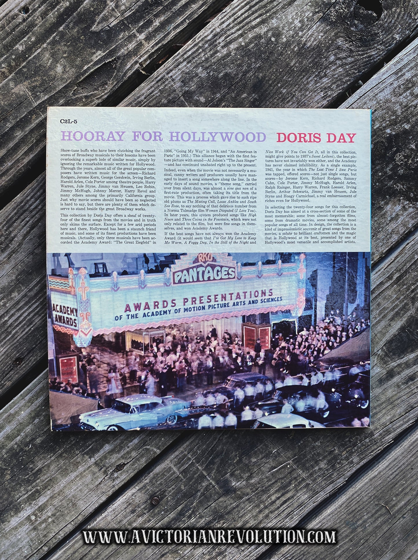 Doris Day - Hooray For Hollywood - 1958 - Columbia - Vocal Pop/Jazz - Vinyl LP Record Album - Used