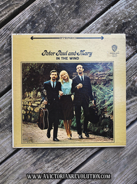 Peter Paul and Mary - In the Wind - 1963 - Warner Bros. Records - Folk - Vinyl LP Record Album - Used