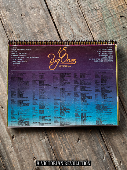 The Beach Boys - 15 Big Ones - 1976 - Brother Records - Rock/Pop - Salvaged + Upcycled Vinyl LP Record Album Cover Notebook