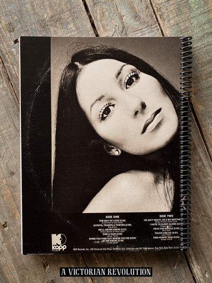 Cher - Cher (Self-Titled) - 1971 - Kapp Records - Pop/Soft Rock - Salvaged + Upcycled Vinyl LP Record Album Cover Notebook