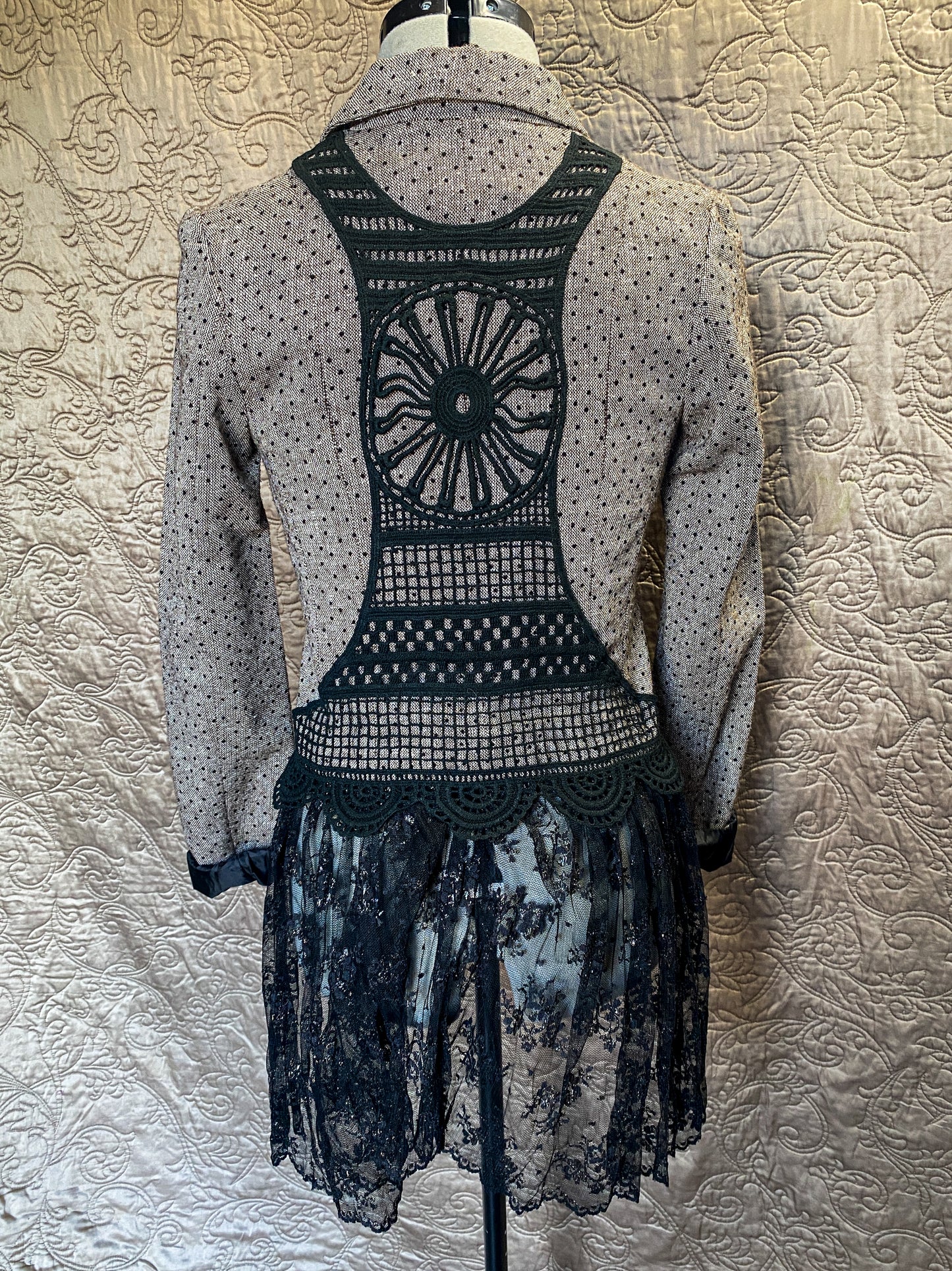 Jacket With Lace Skirt- X-SMALL