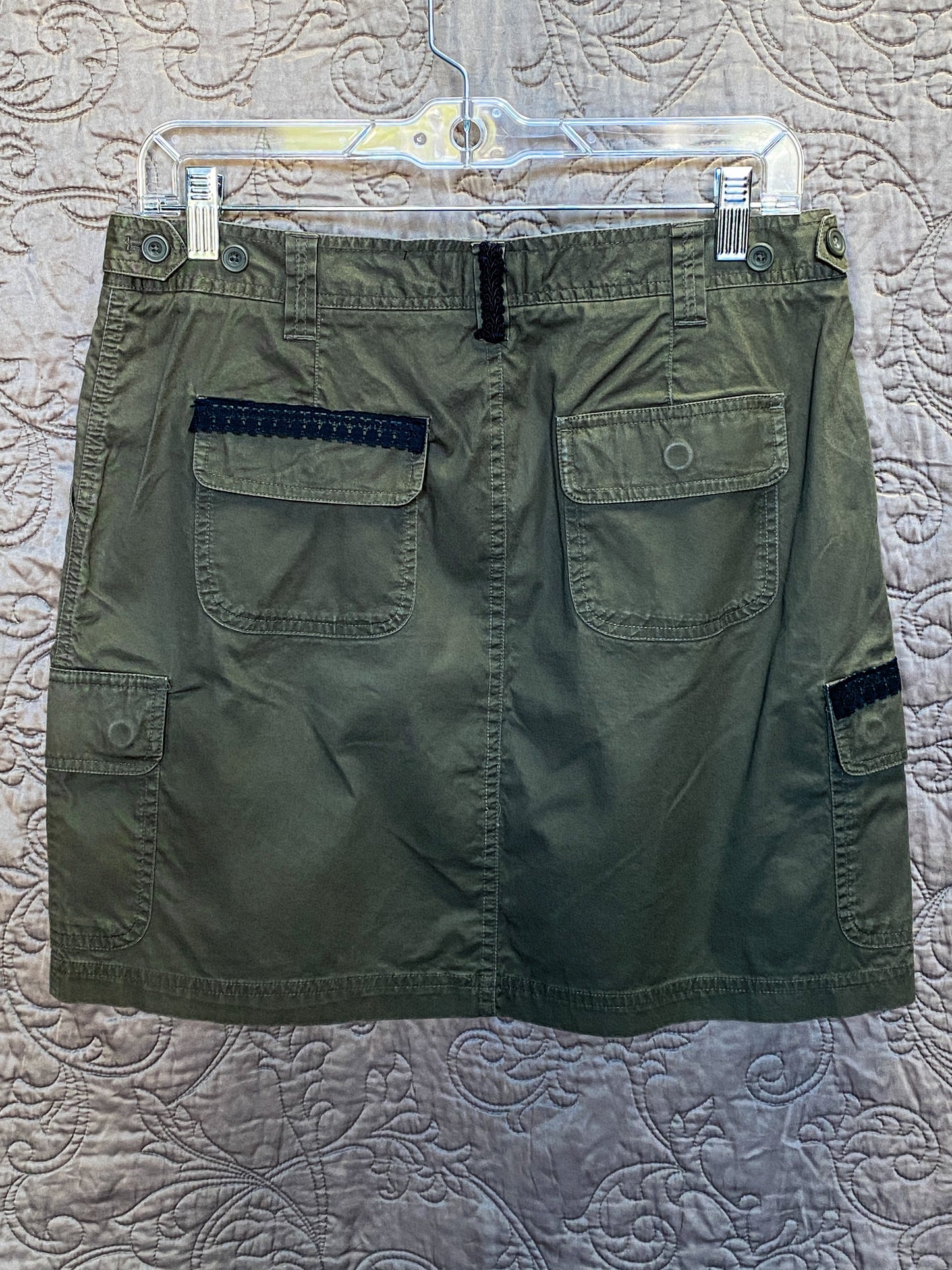 Ladies Cotton Skirt With Floral Sequins - SIZE 6