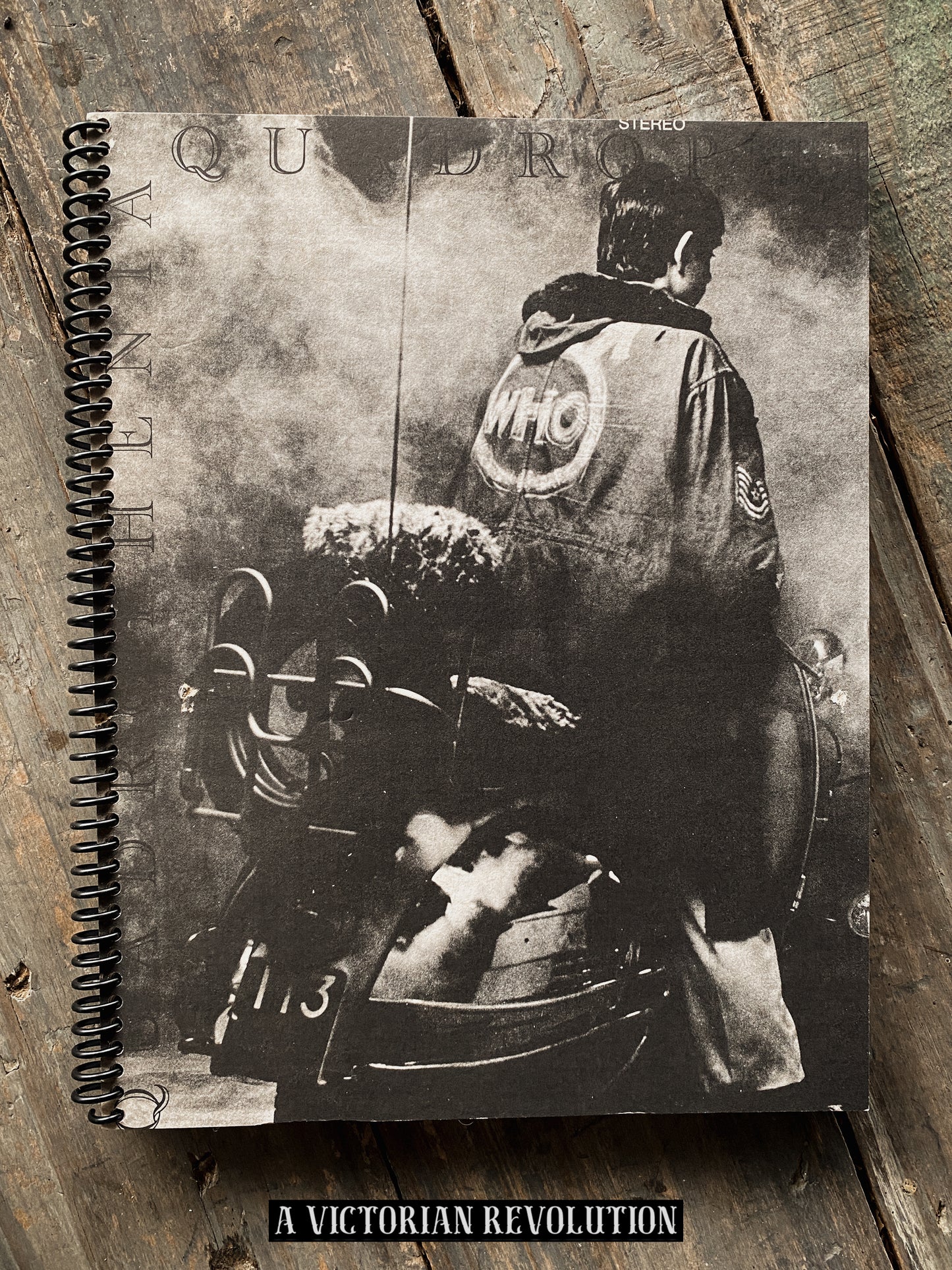 The Who - Quadrophenia - 1973 - MCA Records - Rock / Mod - Salvaged + Upcycled Vinyl LP Record Album Cover Notebook