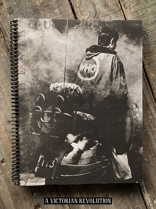 The Who - Quadrophenia - 1973 - MCA Records - Rock / Mod - Salvaged + Upcycled Vinyl LP Record Album Cover Notebook